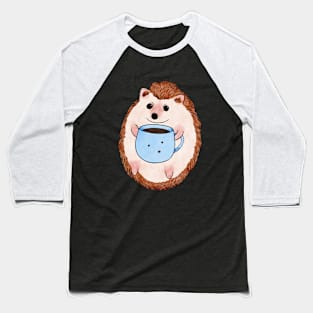 Coffee hedgehog Baseball T-Shirt